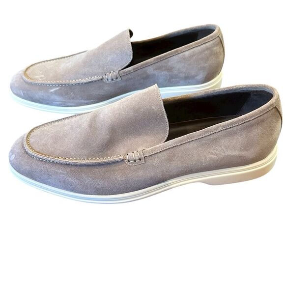 To Boot Hathaway Taupe Suede Slip On in Grey Suede NWOB Size 9 - Picture 3 of 9